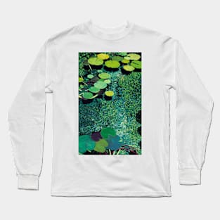 Green Shimmering Pond Long Sleeve T-Shirt